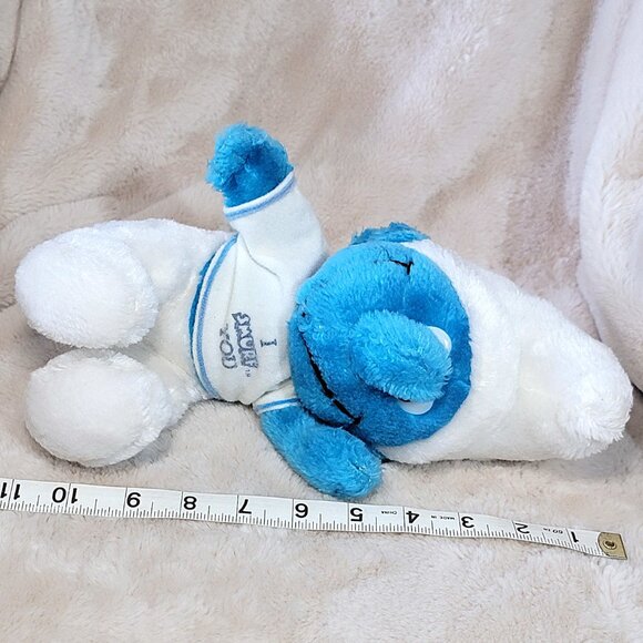 Vintage 1979 SMURF Peyo Wallace Berrie & CO. Plush Toy 11" I Smurf You T Shirt - Picture 8 of 8